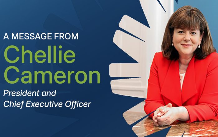 President and Chief Executive Officer Chellie Cameron